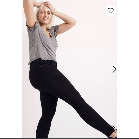 NWT Madewell 8" Skinny Jeans in Carbondale Wash